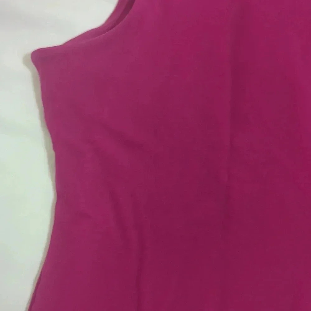 Banana Republic Sleeveless Bowtie Blouse, Color Magenta Size L - Picture 13 of 14